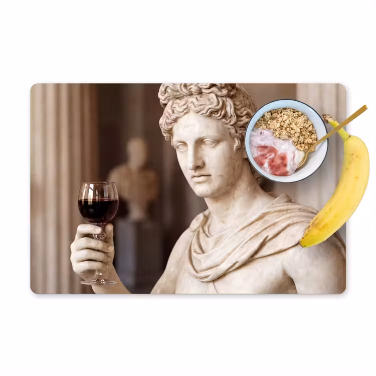 Set de table - Classique - Marbre - Vin — 1