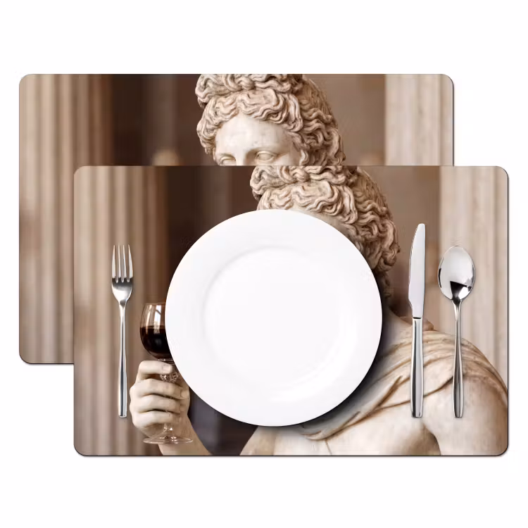 Set de table - Classique - Marbre - Vin — 2