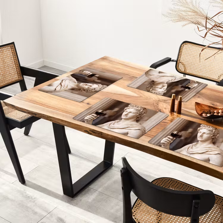 Set de table - Classique - Marbre - Vin — 3