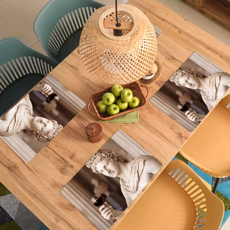 Set de table - Classique - Marbre - Vin — 4