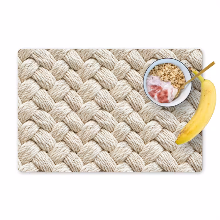 Set de table - Corde - Tricotée - Beige — 1