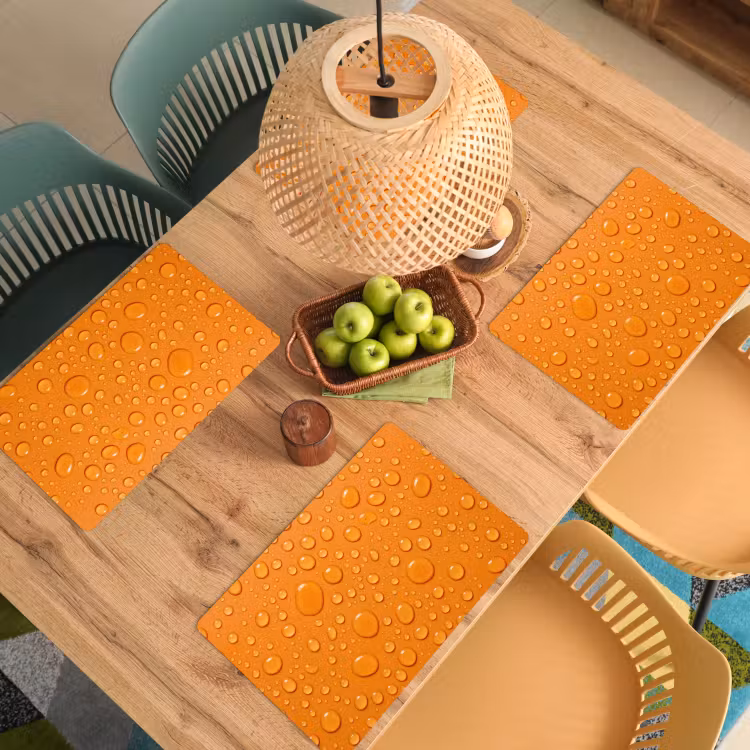Set de table - Eau - Gouttes - Orange — 4