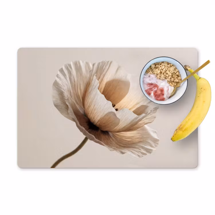 Set de table - Fleur - Beige - Crème — 1
