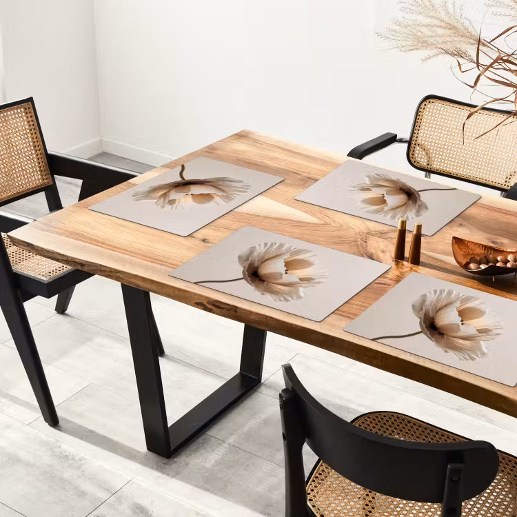 Set de table - Fleur - Beige - Crème — 3