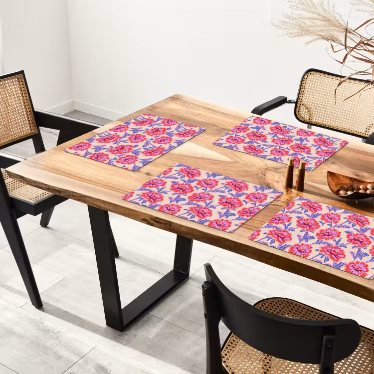 Set de table - Fleurs - Motif - Multicolore — 3
