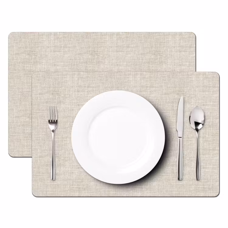 Set de table - Lin - Texture - Beige — 2