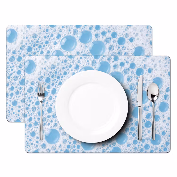 Set de table - Mousse - Bulles - Bleu — 2