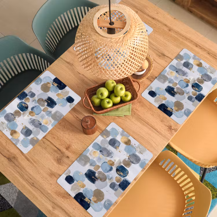 Set de table - Abstrait - Or - Formes — 4
