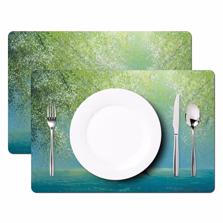 Set de table - Bateau - Eau - Feuilles - Fleurs — 2