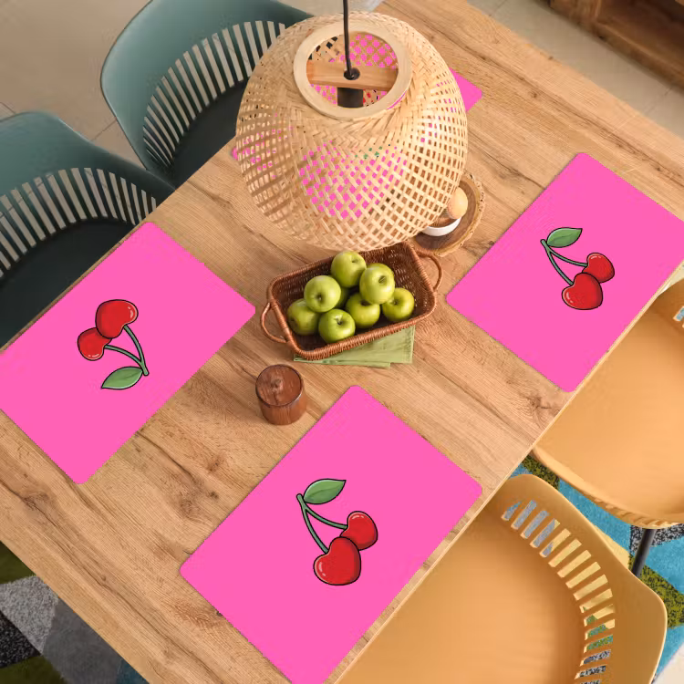 Set de table - Cerise - Rose - Fruit — 4