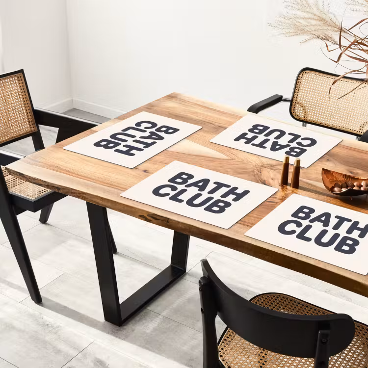 Set de table - Citation - Gris - Blanc — 3