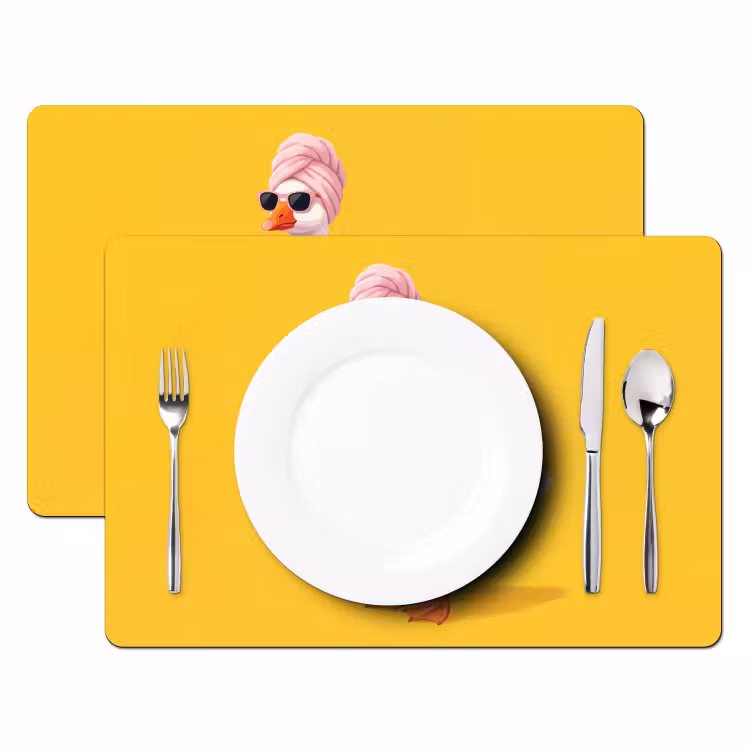 Set de table - Duck - Lunettes de soleil - Jaune — 2