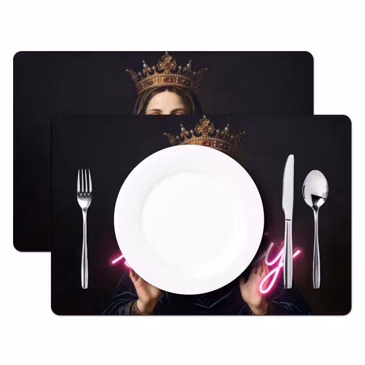 Set de table - Ironique - Texte - Néon — 2