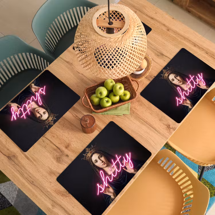Set de table - Ironique - Texte - Néon — 4