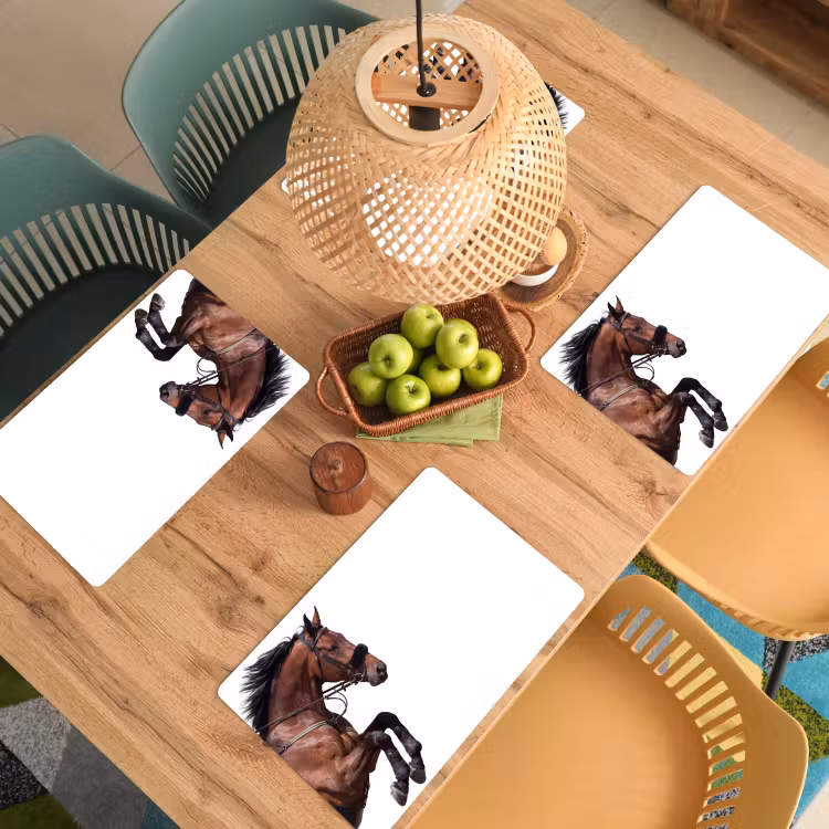 Set de table - Cheval - Saut d'obstacles - Moderne — 4
