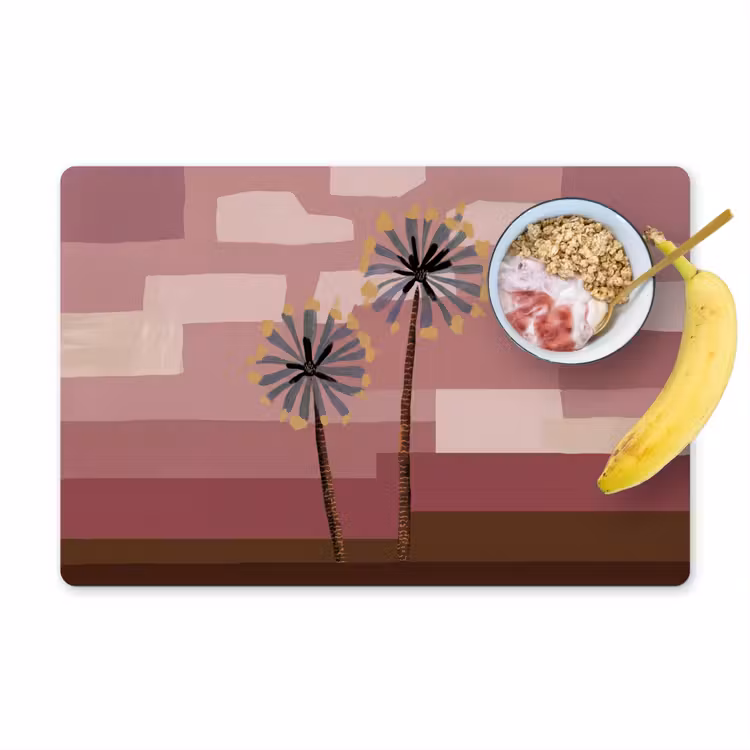Set de table - Illustration - Fleurs - Plaines - Abstrait — 1
