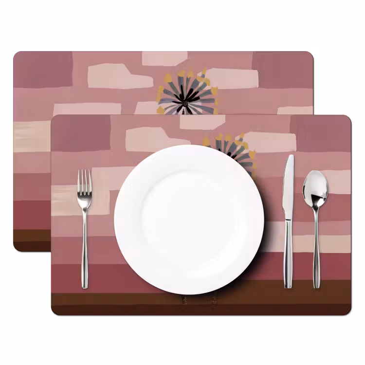 Set de table - Illustration - Fleurs - Plaines - Abstrait — 2