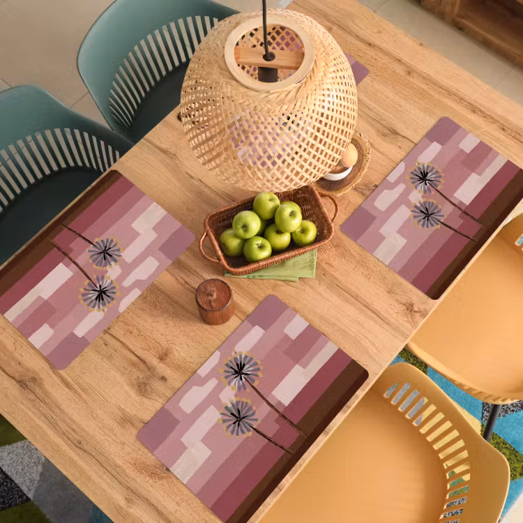 Set de table - Illustration - Fleurs - Plaines - Abstrait — 4