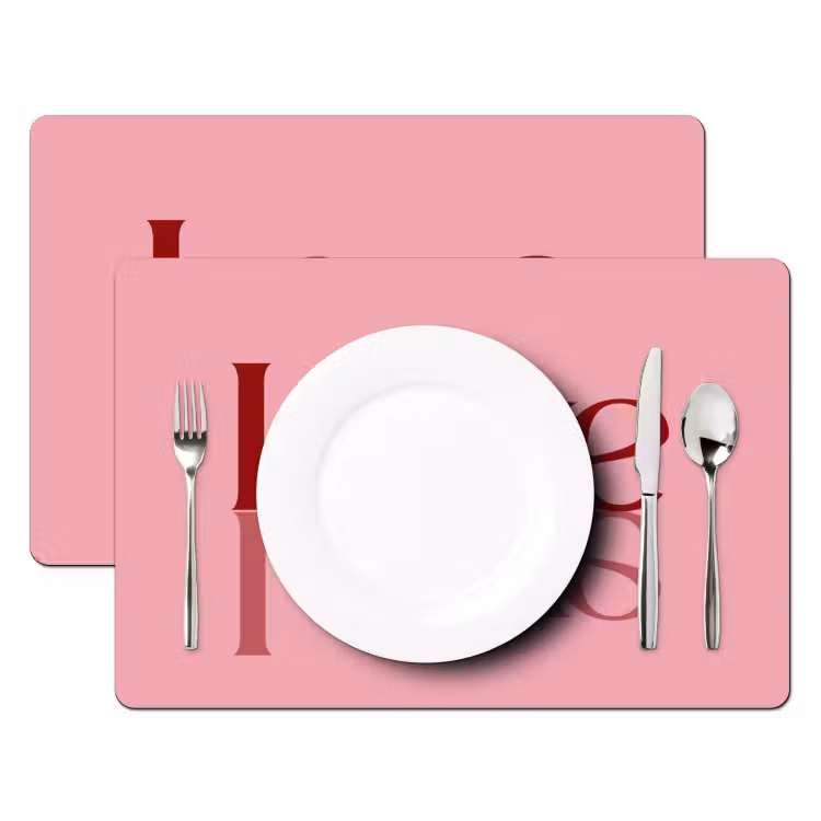 Set de table - Amour - Rose - Miroir — 2