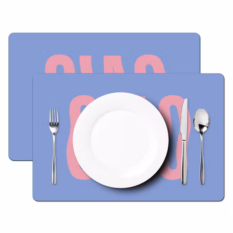 Set de table - Ciao - Rose - Bleu - Ondulé — 2