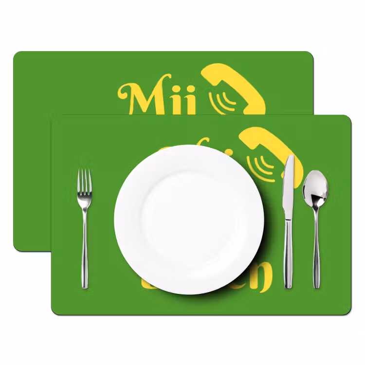 Set de table - Ne m'appelez pas - Téléphone - Vert — 2