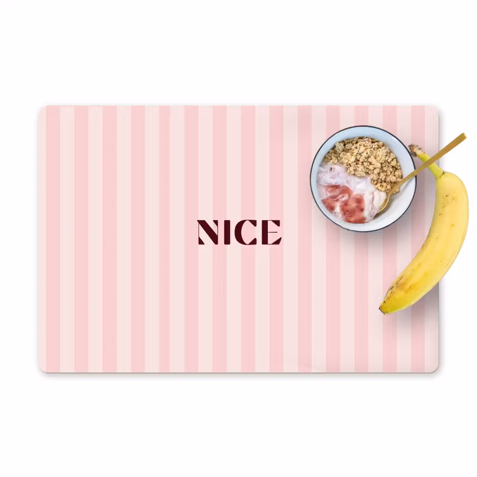 Set de table - Nice - Rayures - Rose — 1