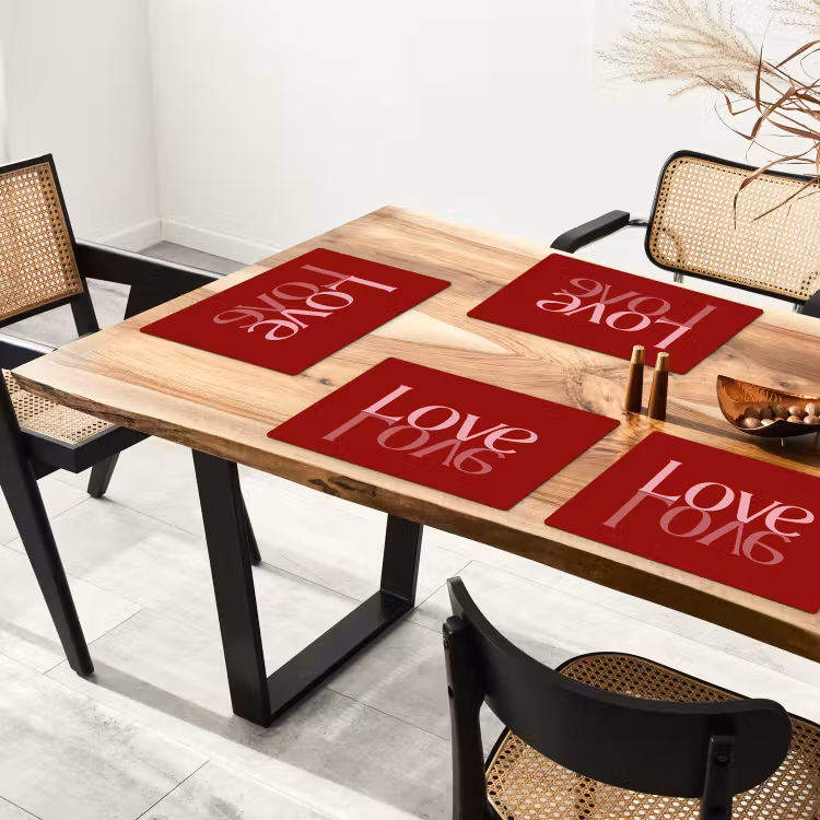 Set de table - Amour - Miroir - Rouge — 3