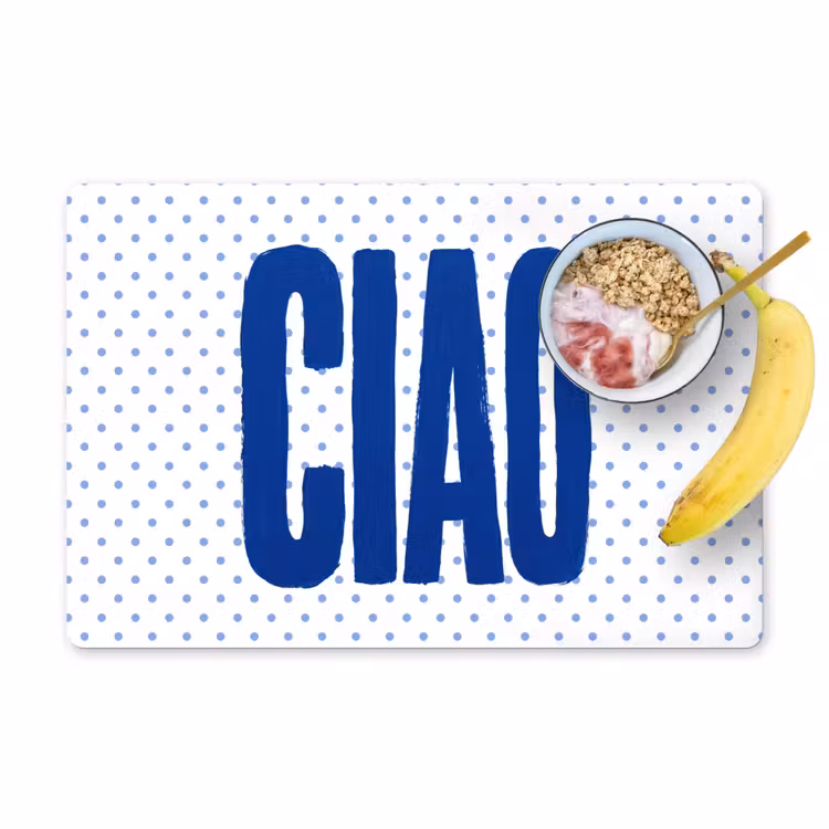 Set de table - Ciao - Points - Rose - Blanc — 1