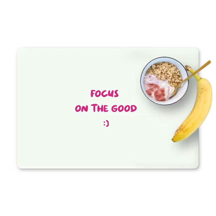 Set de table - Focus - Beige - Rose - Smiley — 1