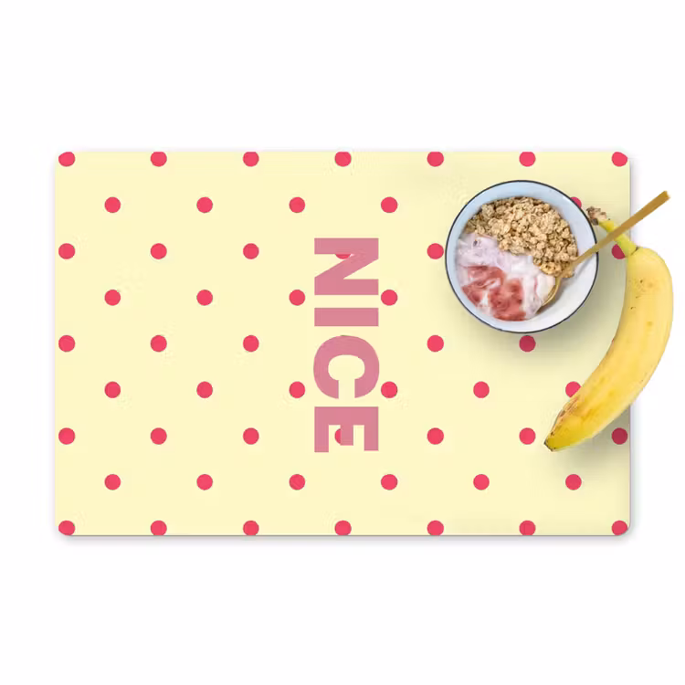 Set de table - Nice - Dots - Pink - Yellow — 1