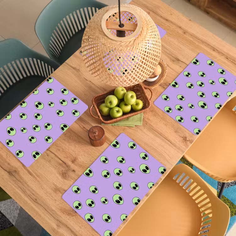Set de table - Alien - Retro - Lilas — 4