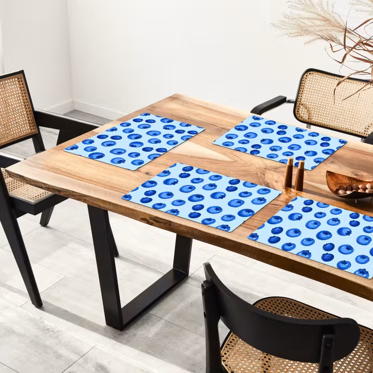 Set de table - Baies - Moderne - Bleu — 3