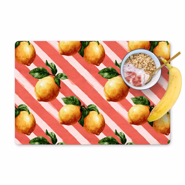 Set de table - Citron - Illustré - Orange — 1