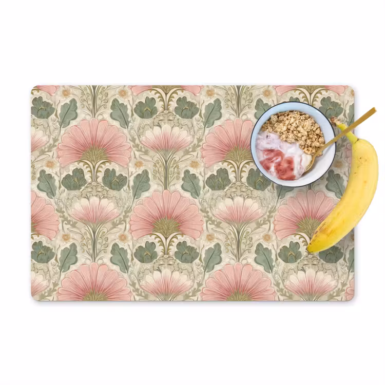 Set de table - Classique - Motif - Rose — 1