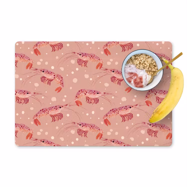 Set de table - Crevettes - Points - Rose — 1
