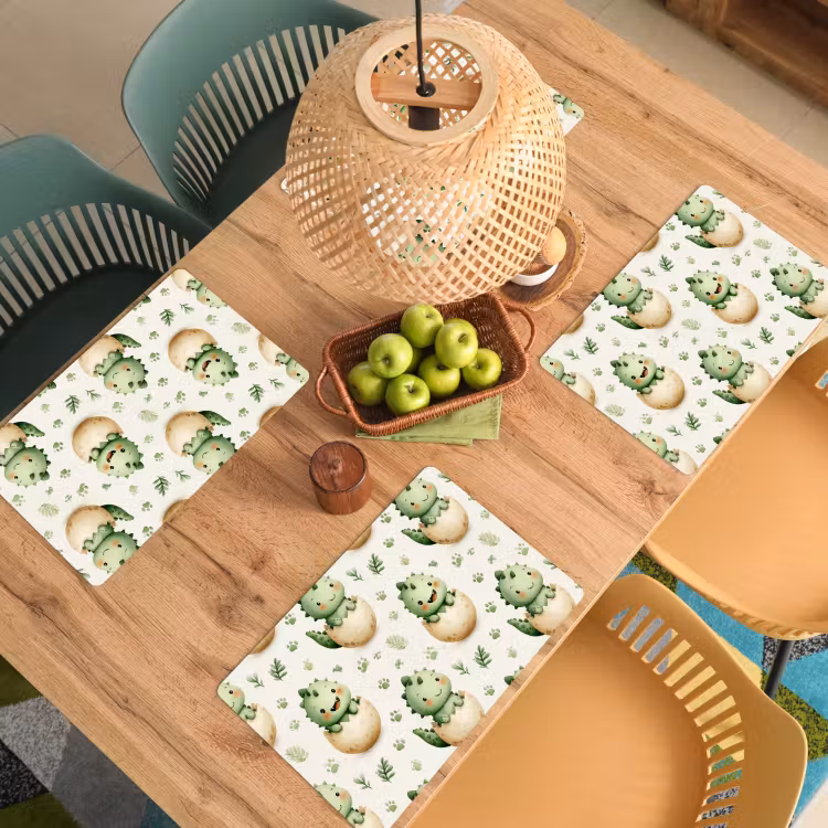 Set de table - Dino - Œufs - Vert — 4