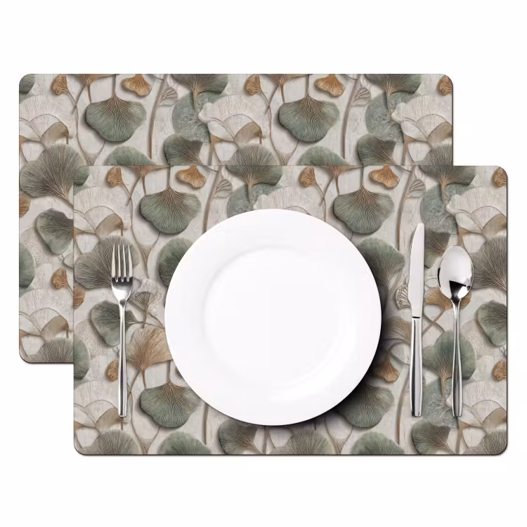 Set de table - Elégant - Feuillu - Vert — 2