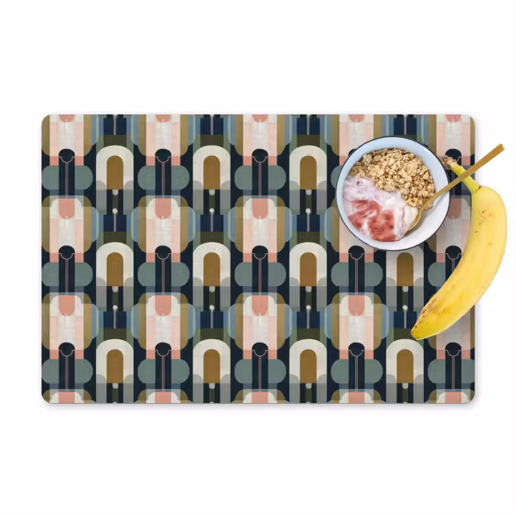 Set de table - Géographique - Moderne - Coloré — 1