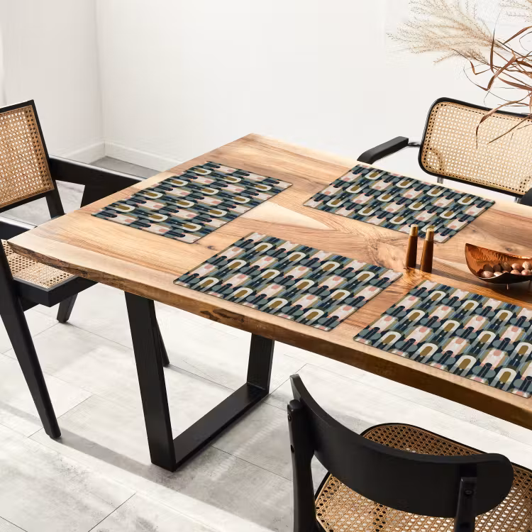 Set de table - Géographique - Moderne - Coloré — 3