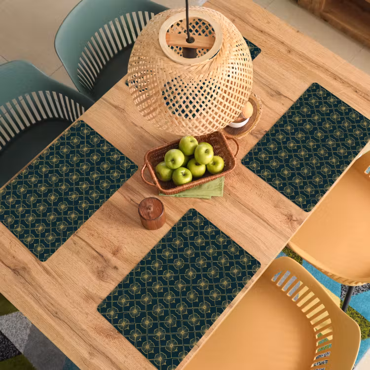 Set de table - Géométrique - Elégant - Vert — 4