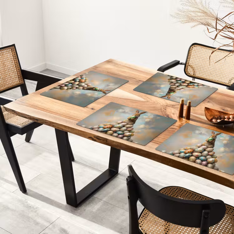 Set de table - Lapin - oeufs - coloré — 3