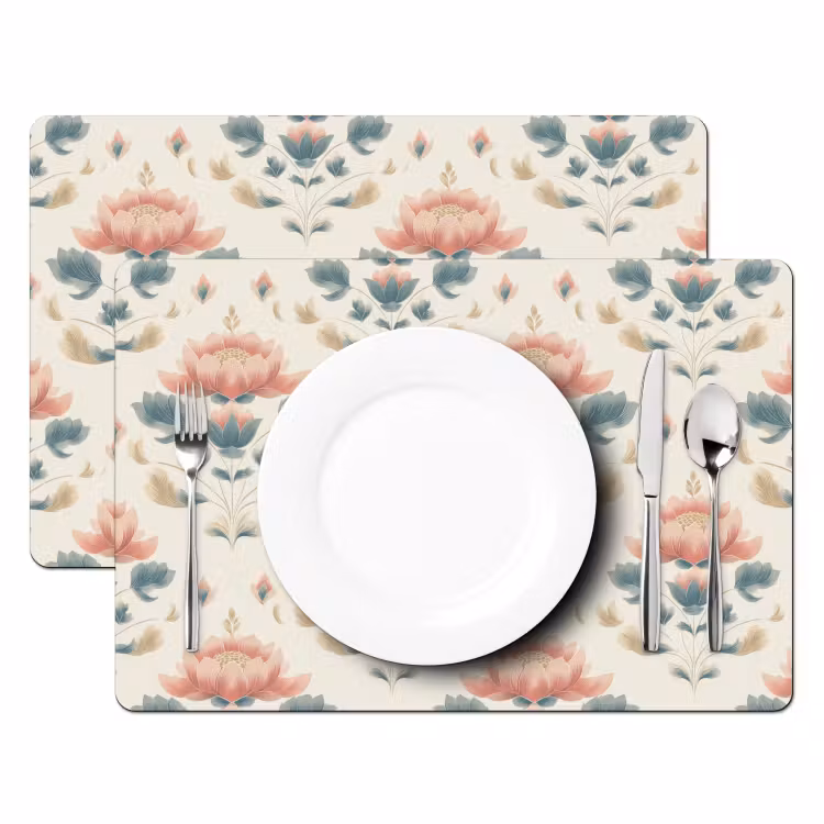Set de table - Lotus - Fleurs - Rose — 2