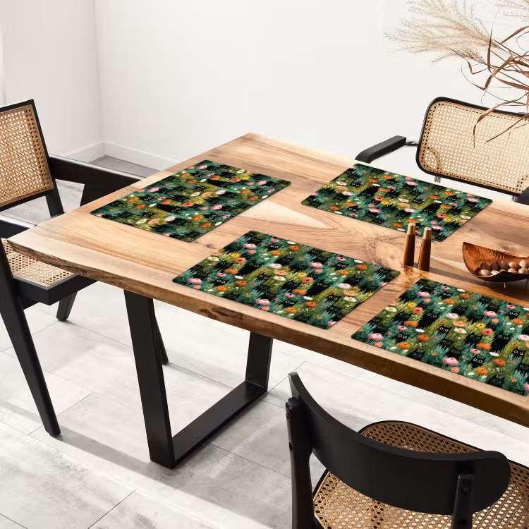 Set de table - Chats - Fleurs - Coloré — 3