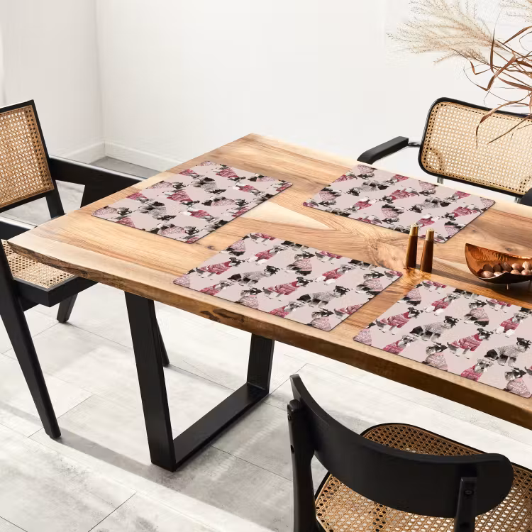 Set de table - Chiens - Pulls - Rouge — 3