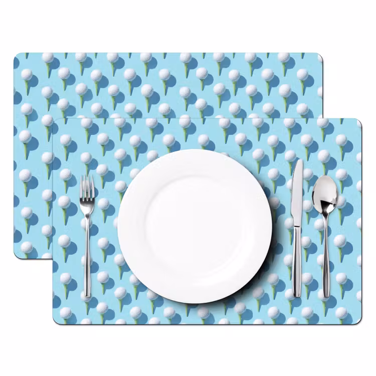 Set de table - Golf - Balles - Bleu — 2
