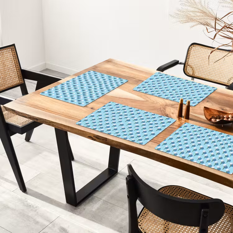 Set de table - Golf - Balles - Bleu — 3