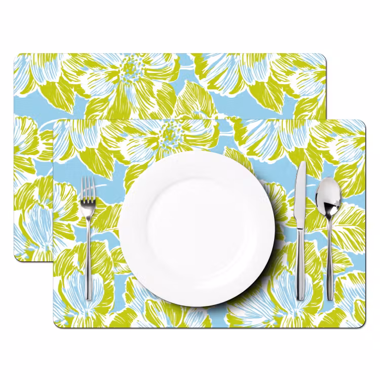 Set de table - Moderne - Floral - Vert — 2