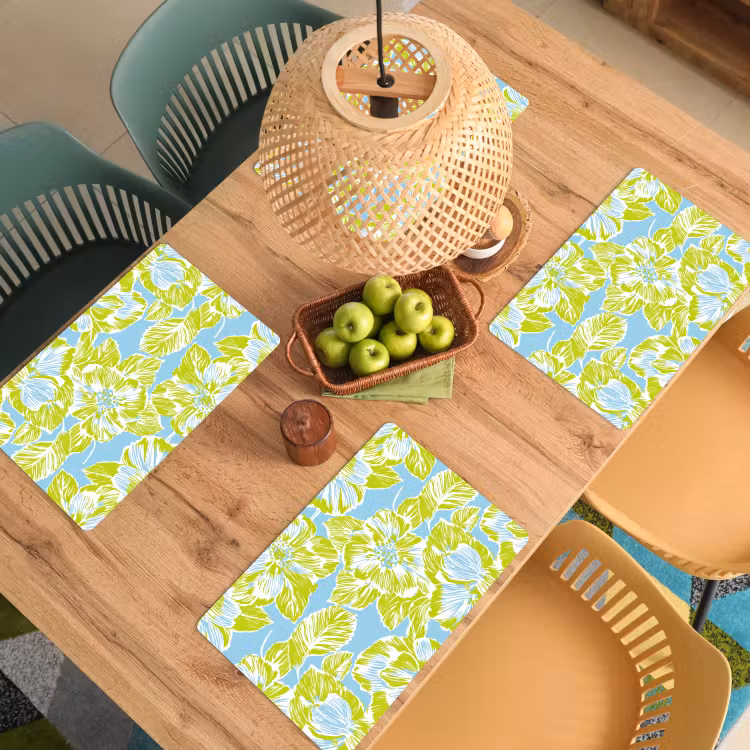 Set de table - Moderne - Floral - Vert — 4