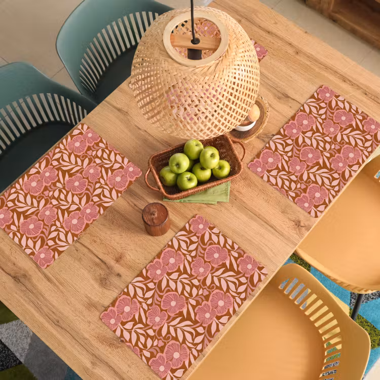 Set de table - Atmosphère - Fleurs - Rose — 4