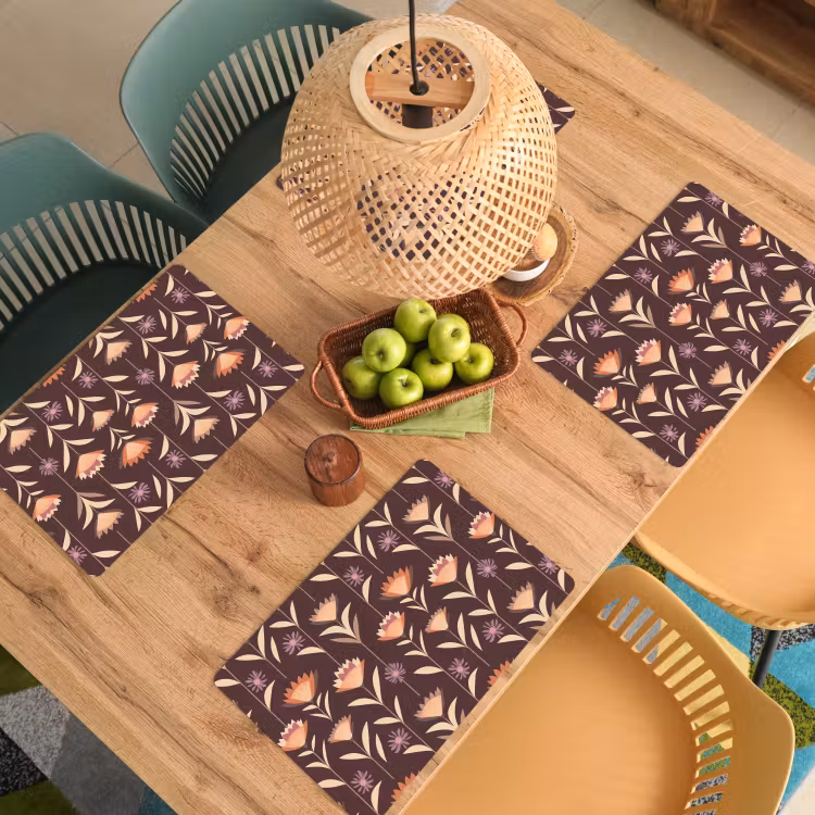 Set de table - Elégant - Rétro - Marron — 4